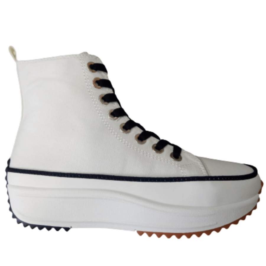 Bota  de tela con plataforma