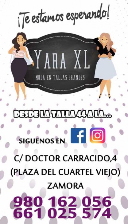 YARA XL TALLAS GRANDES